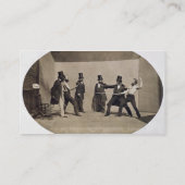 Duellieren (Foto) Visitenkarte (Rückseite)