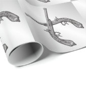Duellkolben Silber Geschenkpapier (Rolleneckpunkt)
