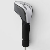 Duellkolben Silber Golf Headcover (angewinkelt)