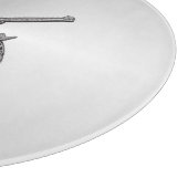 Duellkolben Silber Schneidebrett (Ecke)