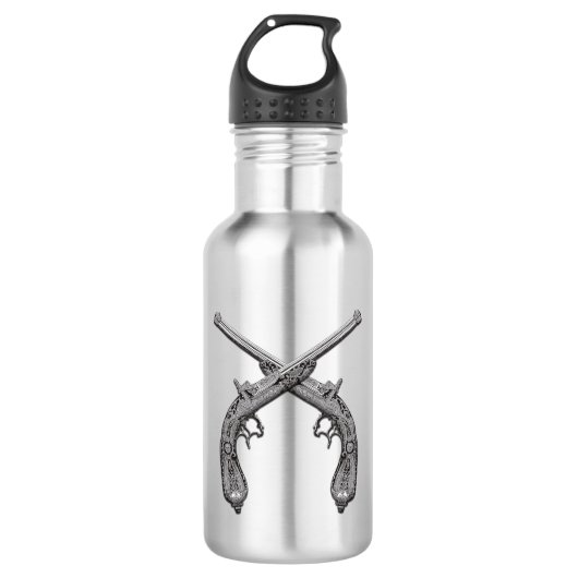 Duellkolben Silber Trinkflasche (Vorderseite)