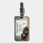 Duesenberg/Duesy Model J Klassischer Wagen Persona Gepäckanhänger (Vorderseite vertikal)