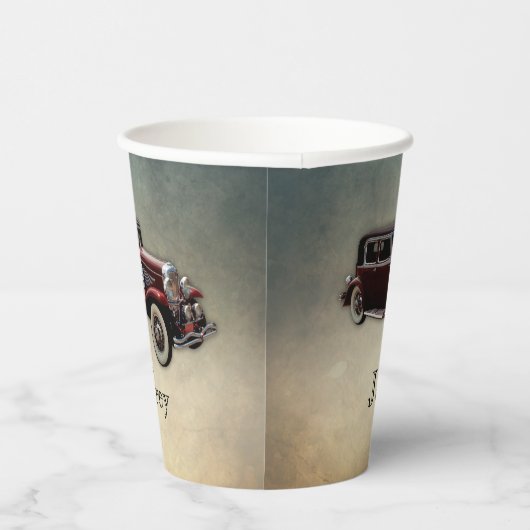 Duesenberg/Duesy Model J Klassischer Wagen Persona Pappbecher (Rechts)