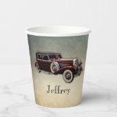 Duesenberg/Duesy Model J Klassischer Wagen Persona Pappbecher (Vorderseite)