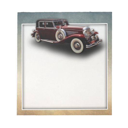 Duesenberg (Duesy) Modell J Oldtimer Notizblock (Vorderseite)