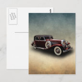 Duesenberg (Duesy) Modell J Oldtimer Postkarte (Vorne/Hinten)