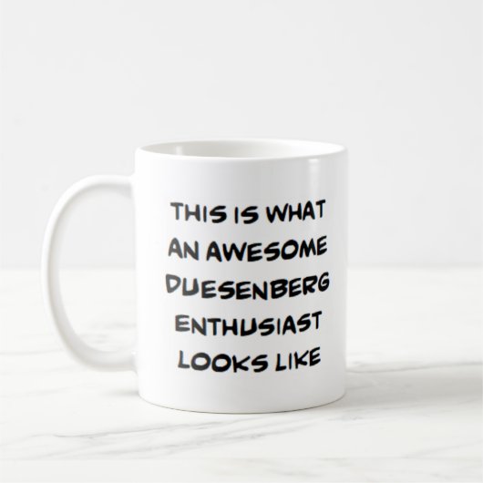Duesenberg-Enthusiasten, phantastisch Kaffeetasse (Links)