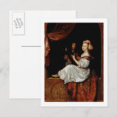 Duet, 1665 (Öl auf Leinwand) Postkarte (Vorne/Hinten)