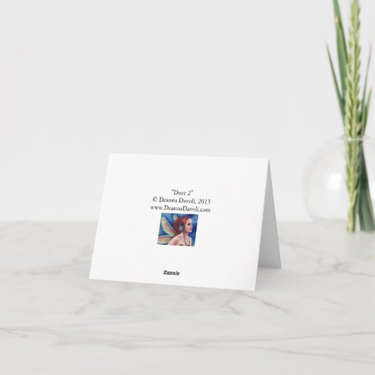 Duet 2 Notecard Blank Fairy Notecard Karte (Rückseite)