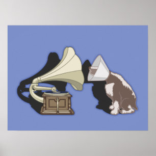 Duet - Hund und Gramophon Poster