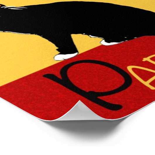 Duex Chats Noirs Poster (Ecke)