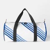 Duffel Bag - Blaue Streifen auf Diagonal Duffle Bag (Rückseite)