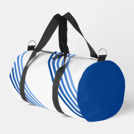 Duffel Bag - Blaue Streifen auf Diagonal Duffle Bag