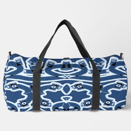 Duffel Bag, Ein klassisches Design in blauer Farbe Duffle Bag (Vorderseite)