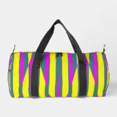 Duffel Bag, ein modernes mehrfarbiges Muster D Duffle Bag (Rückseite)