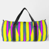 Duffel Bag, ein modernes mehrfarbiges Muster Duffle Bag (Rückseite)