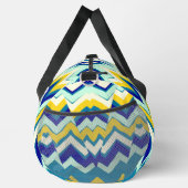 Duffel Bag, ein vielfarbiges klassisches Zickzackm Duffle Bag (Rechts)