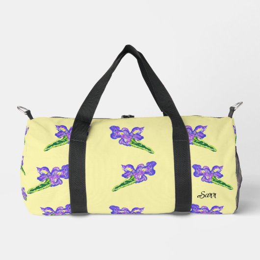Duffel Bag  : Iris Flowers Duffle Bag (Vorderseite)