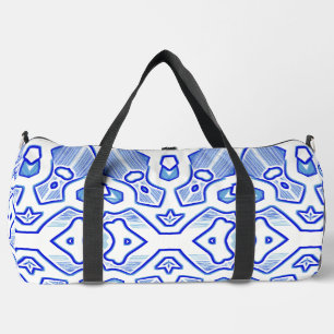 Duffel-Tasche, modernes blau-weißes klassisches De Duffle Bag