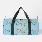 Duffeltasche : Frühlingsblumen . Duffle Bag (Rückseite)
