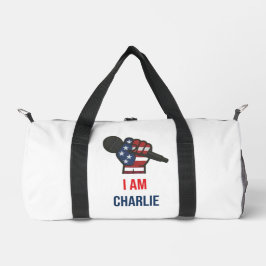 Duffeltasche mit dem Satz "Ich bin Charlie" Duffle Bag