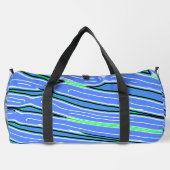 Duffeltasche, Modernes, blaues, klassisches Design Duffle Bag (Rückseite)