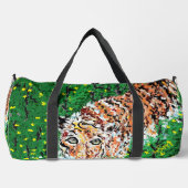Duffeltasche : Tiger auf dem Laufenden Duffle Bag (Vorderseite)