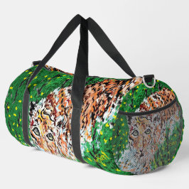 Duffeltasche : Tiger auf dem Laufenden Duffle Bag