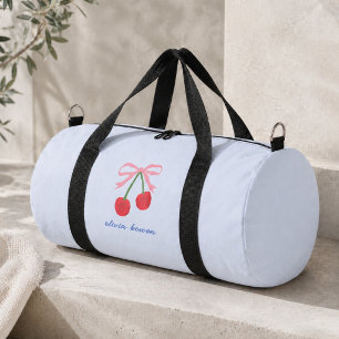 Duffle Bag Kirschrote Kokette Schleife Süße Spor