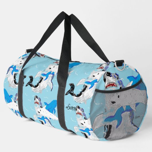 Duffle Bag : Lions of the Sea . (Rechte Ecke)
