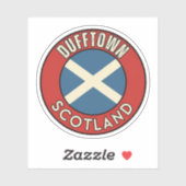 Dufftown, Schottland Aufkleber (Blatt)