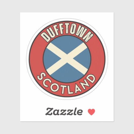 Dufftown, Schottland Aufkleber (Blatt)