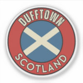 Dufftown, Schottland Aufkleber (Vorderseite)
