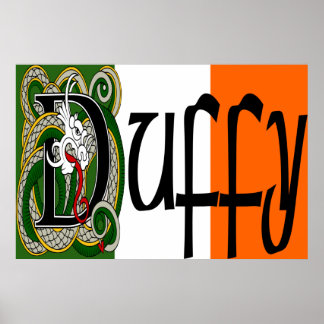 Duffy Celtic Dragon Print Poster