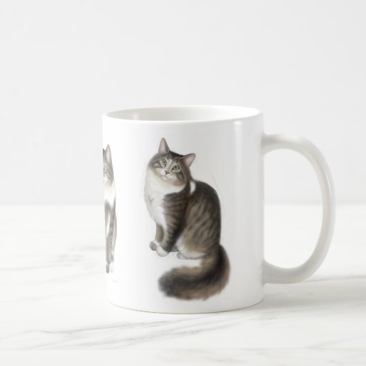 Duffy die Maine-Waschbär-Katzen-Tasse Kaffeetasse (Rechts)