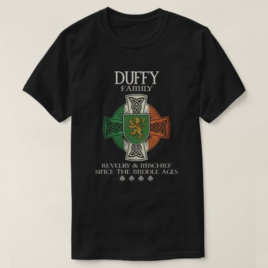 Duffy Family Ireland Duffy Nachname T-Shirt (Design vorne)
