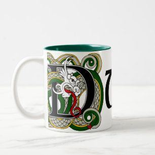 Duffy keltische Drache-Tasse Zweifarbige Tasse