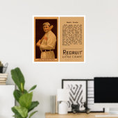 Duffy Lewis Red Sox Baseball 1912 Poster (Heimbüro)
