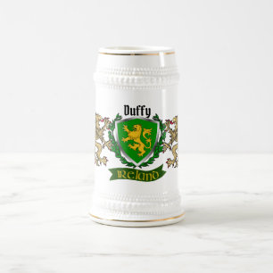 Duffy/O'Duffy Irish Shield Personalisiert Beer Ste Bierglas