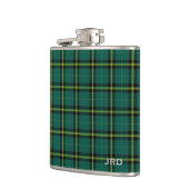 Duffy Tartan Monogram Bright Green Kariert Flachmann (Links)