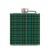Duffy Tartan Monogram Bright Green Kariert Flachmann (Rückseite)