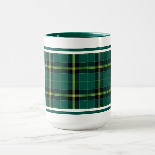 Duffy Tartan Pattern Green Irish Kariert Tasse (Zentrum)