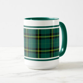 Duffy Tartan Pattern Green Irish Kariert Tasse