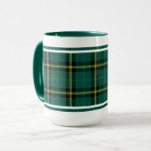 Duffy Tartan Pattern Green Irish Kariert Tasse (Vorderseite Links)