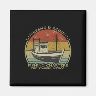 Dufresne And Redding Fishing Charters - Vintage Fi Magnet