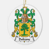 Dufresne Familienwappen Keramik Ornament (Links)