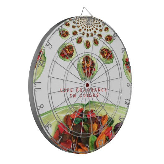 Duft des Lebens: Potpourri Inspiration Dartscheibe (Vorderseite Links)