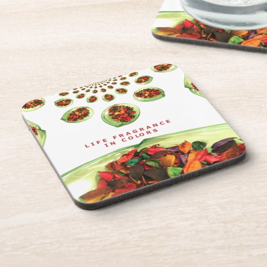 Duft des Lebens: Potpourri Inspiration Getränkeuntersetzer (Linke Seite)