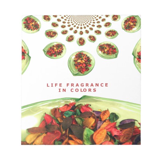 Duft des Lebens: Potpourri Inspiration Notizblock (Vorderseite)