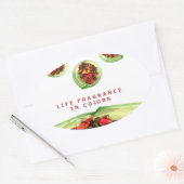 Duft des Lebens: Potpourri Inspiration Ovaler Aufkleber (Umschlag)